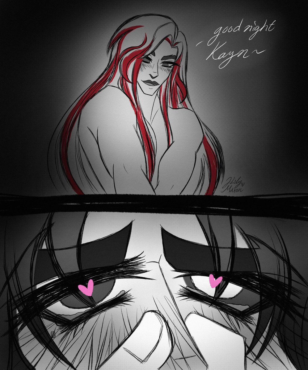 Choke me to sleep 💜❤️🖤 #kayone #heartsteel #kayn #yone 

Doodle comic! Please tell me Yone is pretty cuz I love one panel but couldn’t capture it again in the others 💀