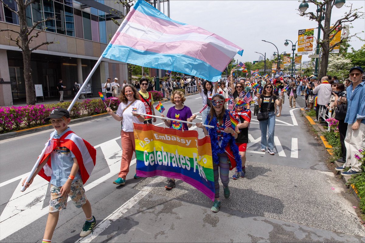 As we march today, Japan marches toward equity for all. Now, there is legislation on the books and six court decisions in favor of inclusion. In a world filled with strife, we should all take a moment to come together in the spirit of inclusion, rather the exclusion.