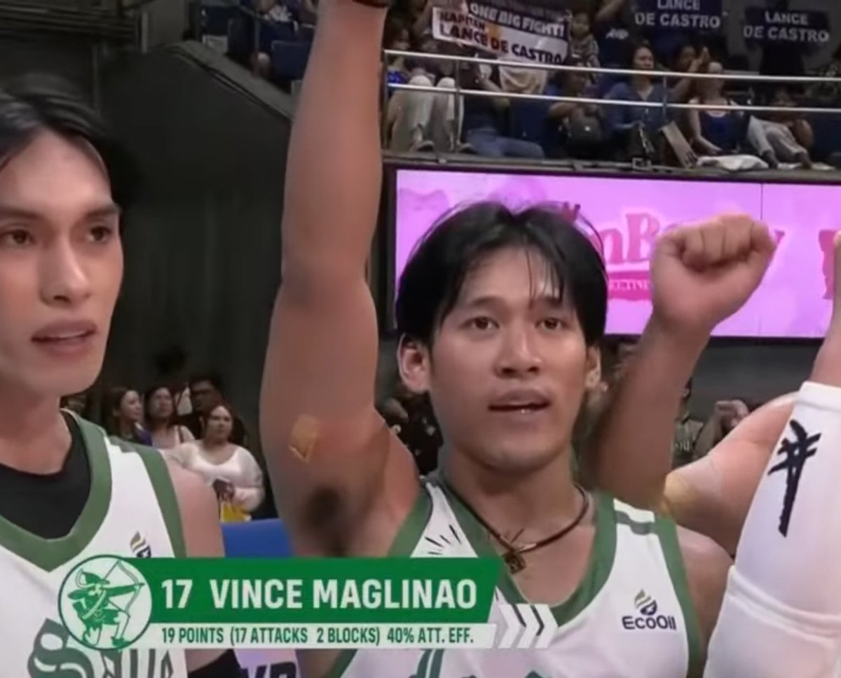 DLSU eliminates Ateneo from Final Four contention after winning in 4 sets (25-21, 23-25, 26-24, 25-19) against the Blue Eagles.

Best Player of the Game is Vince Maglinao with 19 points (17 attacks and 2 blocks).

Congrats, Green Spikers! #UAAPSeason86