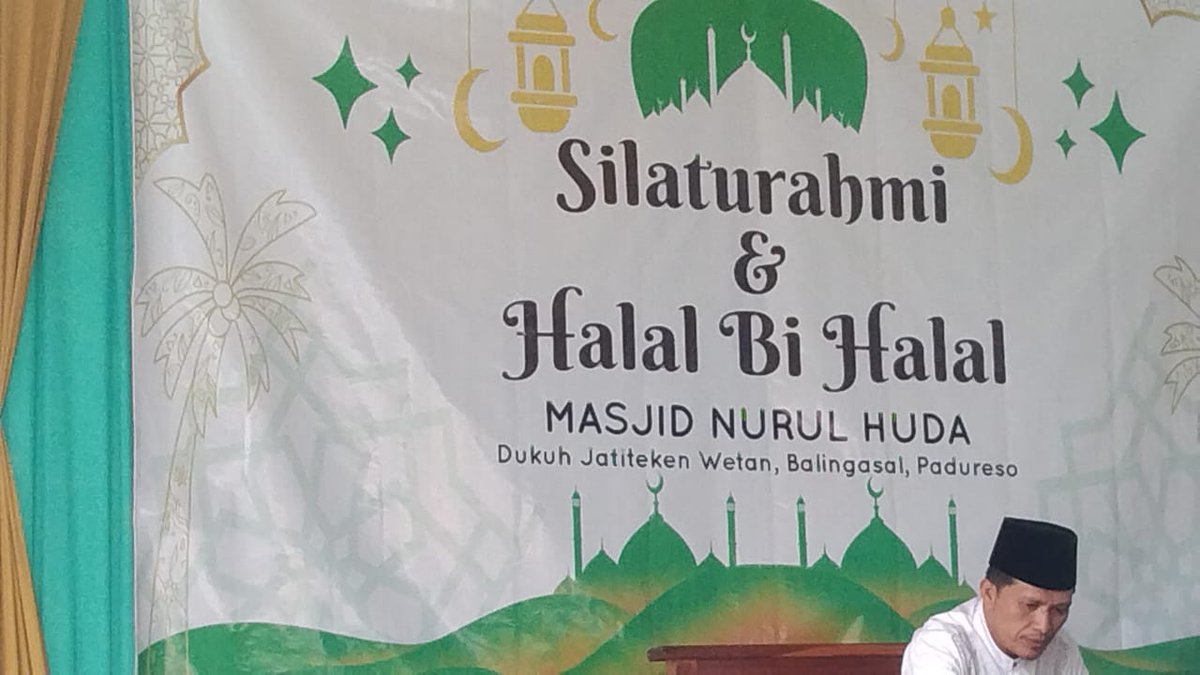 SILATURAHMI DAN HALAL BI HALAL 
Masjid Nurul Huda fb.watch/rAqPvfJjbY/ via <a href="/FacebookWatch/">facebookwatch</a>