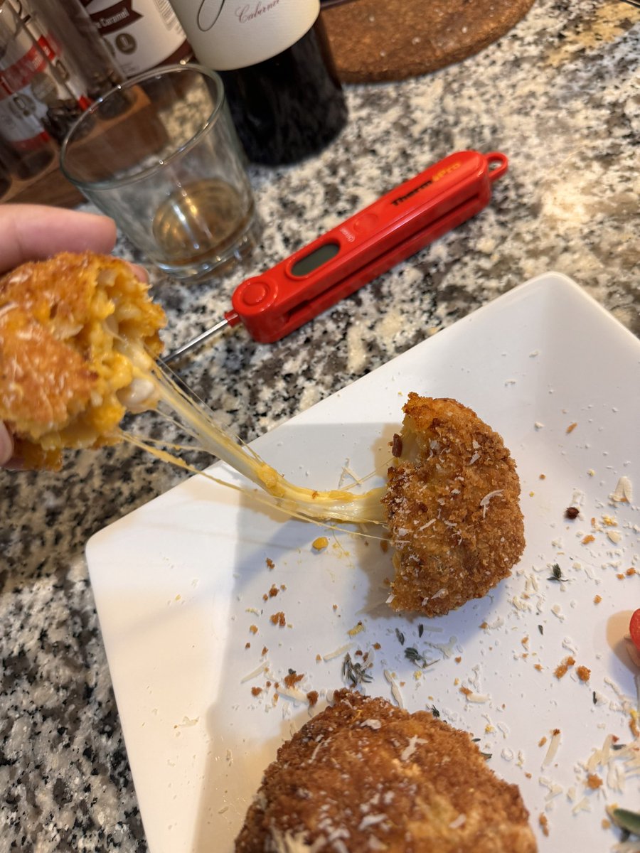 A cup of josh a day keeps the joshin’ away! Am I right fellas?

Arancini with the left over butternut risotto! Enjoy! You can all take one if you want!