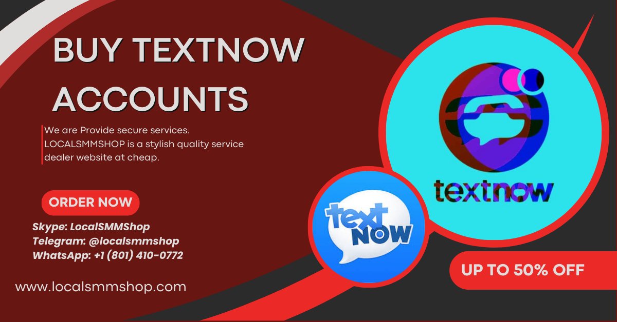 Buy Textnow Accounts

localsmmshop.com/product/buy-te…

Skype: LocalSMMShop
Telegram: <a href="/localsmmshop/">Jennifer Avalos</a>
WhatsApp: +1 (801) 410-0772

#Boxing $BONK #ChineseGP #Kitty #Embiid #Melbourne #Embiid #Maiden #textnow #buytextnowaccount #buygooglevoice #TrustedAngels #localsmmshop #DigitalMarketing