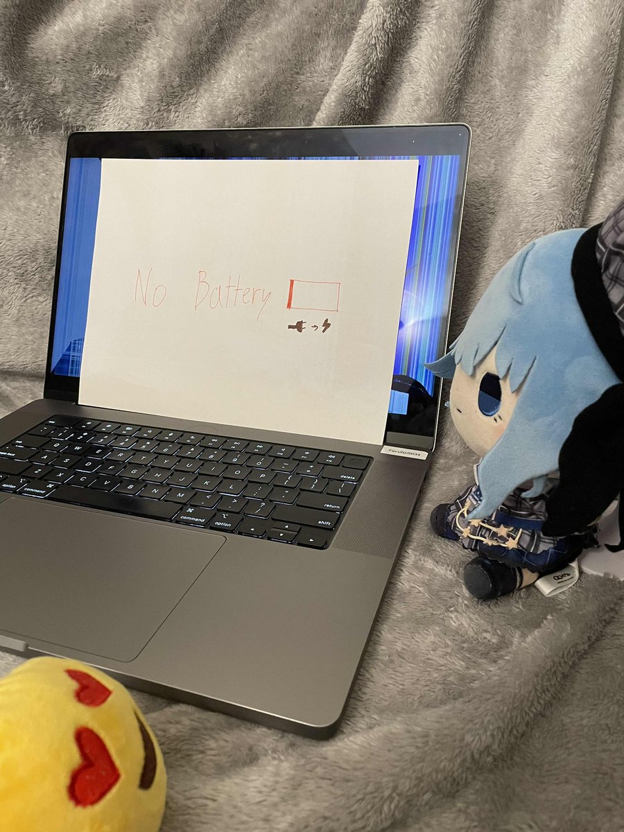 Suiplushie showing her most adoring fan (me) that his computer still works (it’s just out of battery)

#suiplush #vtuber #hololive #suisei #hoshimachisuisei #hoshiyomi #plushies #ほしまちぎゃらりー