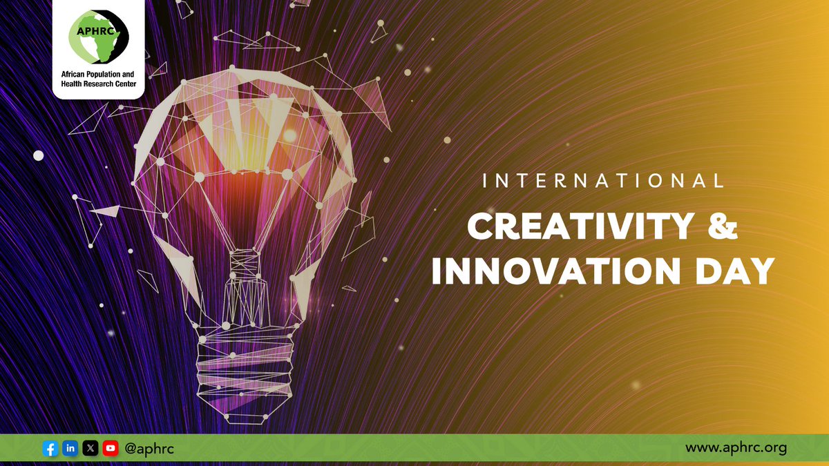 Today, we celebrate the power of #creative thinking & #innovative solutions for positive change across Africa. Join us as we push boundaries, challenge norms, & shape a brighter future for all. Learn about our work: aphrc.org #Creativity #Innovation #WeAreAfrica