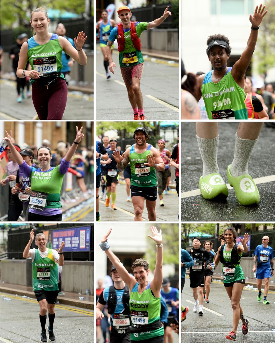 Best of luck to all of #TeamOxfam running the #LondonMarathon today! You have taken on the challenge of a lifetime to raise money to fight poverty and inequality. We can’t wait to cheer you on today! 💚🙌