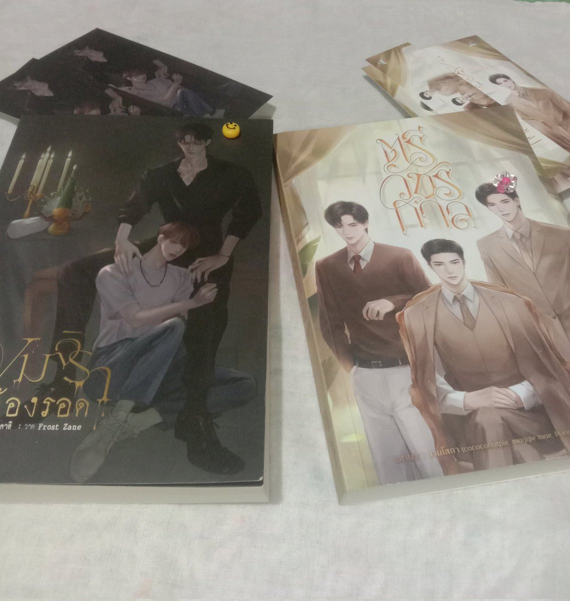 Buu140652's tweet photo. เขม 350 ตรี 200 ค่าส่ง40 เล่มต่อไป+5 #เขมจิราต้องรอด #นิยายวายมือสอง #นิยายมือสองสภาพดี #ขายนิยายวายมือสองสภาพดี #ขายนิยายวาย #ตรีวัชรกาล https://t.co/v0kyO5vOVy