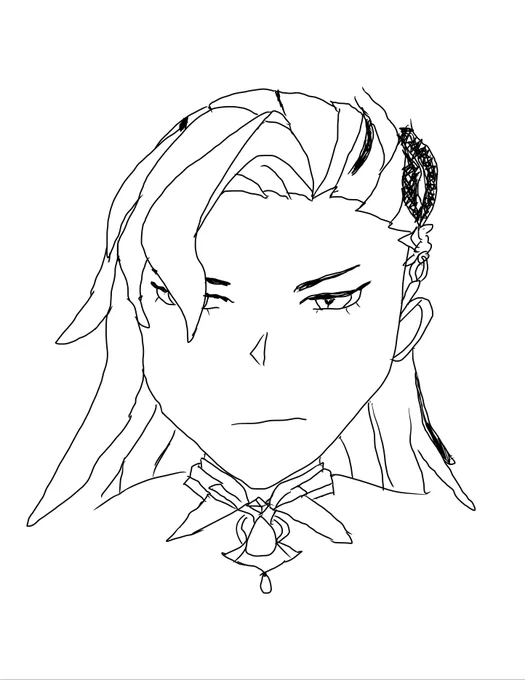 兄とヌヴィレット描き比べ 
