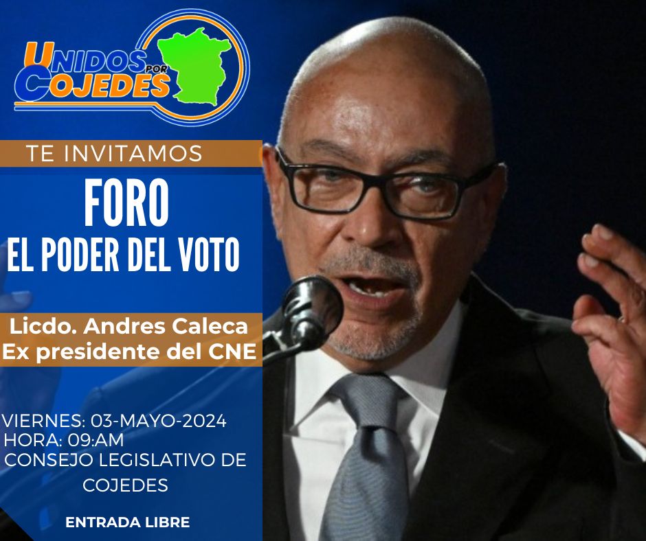 Esta semana que entra, arranco para Aragua y Cojedes. El viernes 3 de mayo estaré en San Carlos motivando, agitando, oyendo a la gente. El voto es nuestro poder y nos preparamos para ejercerlo y aplastar electoralmente a la dictadura. ¡Hay que moverse!