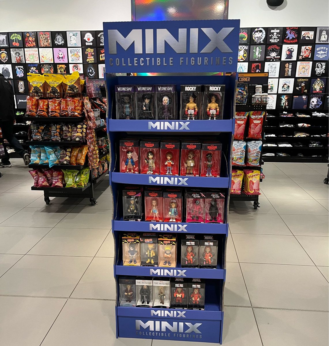 🤩 Nice promo stand collating our cool range of MINIX collectible figurines including Wednesday, Naruto and other pop culture icons. @bandaiuk
.
#Minix #Figures #hmvLovesPopCulture #Wednesday #Naruto