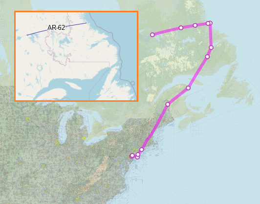 SirListenalot's tweet photo. #KC46 #AE5FA7 #FLAM22 is expected to depart McGuire at 1240z for AR with the #B1 Bones along AR62W, likely together with some #FLAM21 https://t.co/rlnndZbCae