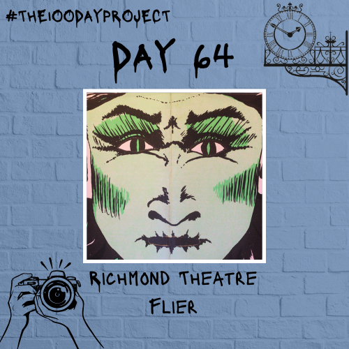 #day64 of #the100dayproject2024 - Richmond Theatre Flier Head to our Facebook or Instagram for the full post #100daysatthemuseum #artinmuseums #richmond #richmonduponthames #getinspired #becreative #artist #photography #collage #newperpectives #colours #textures #lookclosely