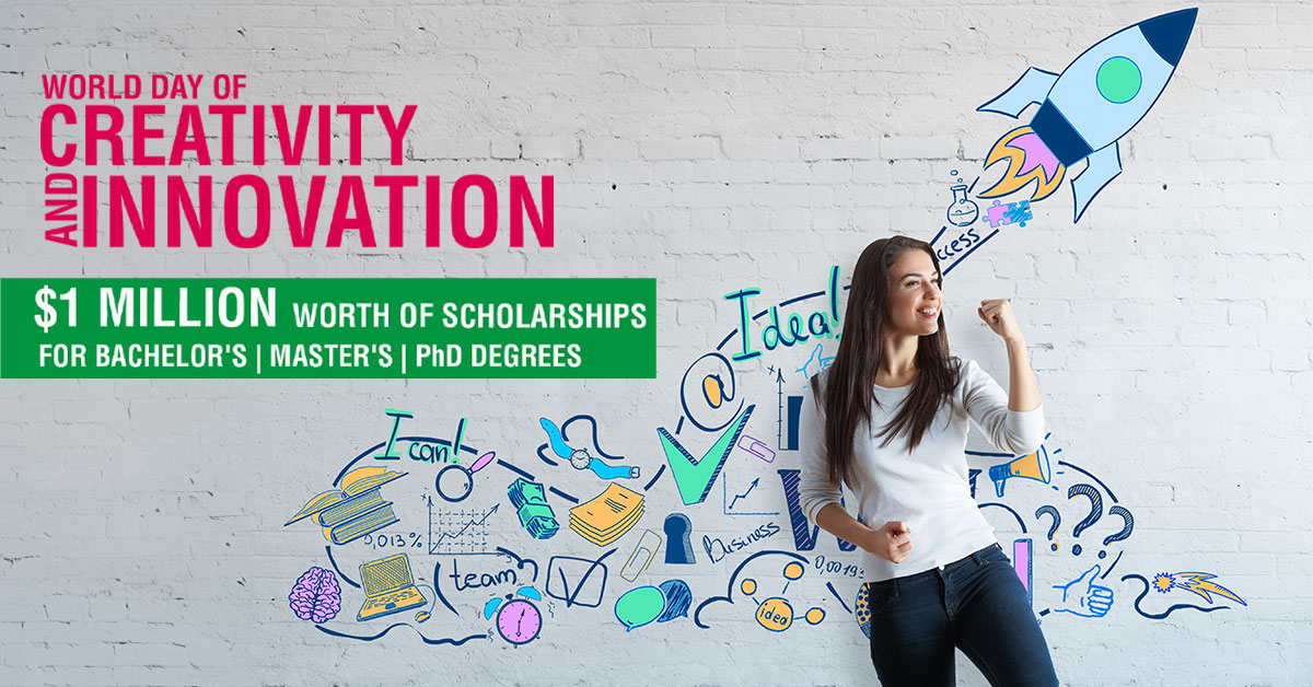 Unleash your creativity and innovation this World Day of Creativity and Innovation with Unicaf! Don't miss out on $1 million worth of scholarships! Grab this incredible chance to shape your future.👉link.unicaf.org/3JrUW3M . . . #unicafuniversity #WorldCreativityandInnovationDay