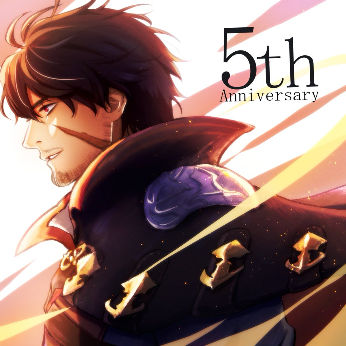 🎈5th Anniv. Art🎈 Congratulations on your fifth anniversary, Last Cloudia! Here's a piece of Megius. He's such a cool and handsome dad character, what's not to like! I'll keep supporting you going forward...! By: ishimaru #LastCloudia