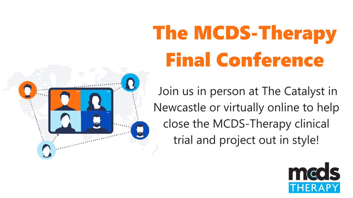 Register now for the @MCDS_Therapy Final Conference! 👉 Come along to ask your burning questions and see what the consortium has achieved throughout the international research collaboration. Register here: ow.ly/LW5g50RcZ0N