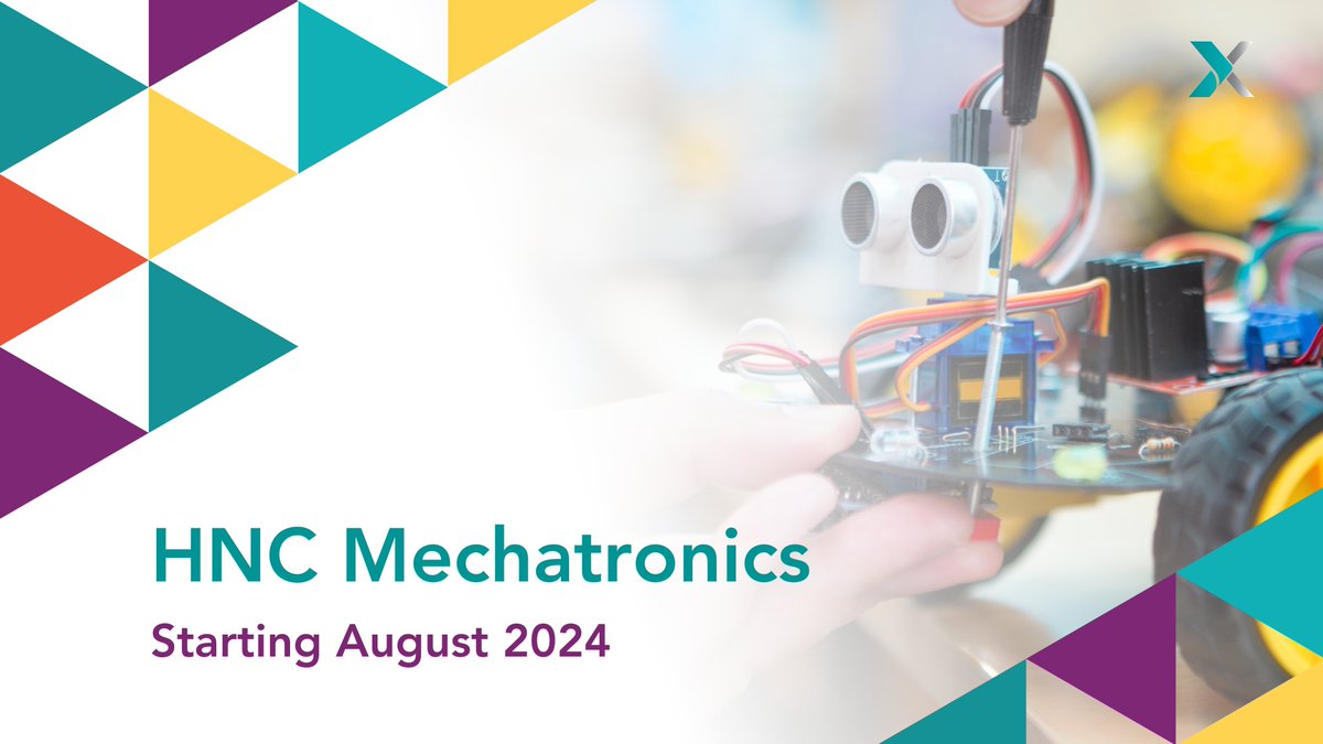 Want a dynamic engineering career? Our HNC Mechatronics blends the best of both worlds...electrical and mechanical engineering ⚡⚙️ with robotics, automation and programming. Hands-on learning, starts August 2024. Find out more: bit.ly/3U6Eg6x