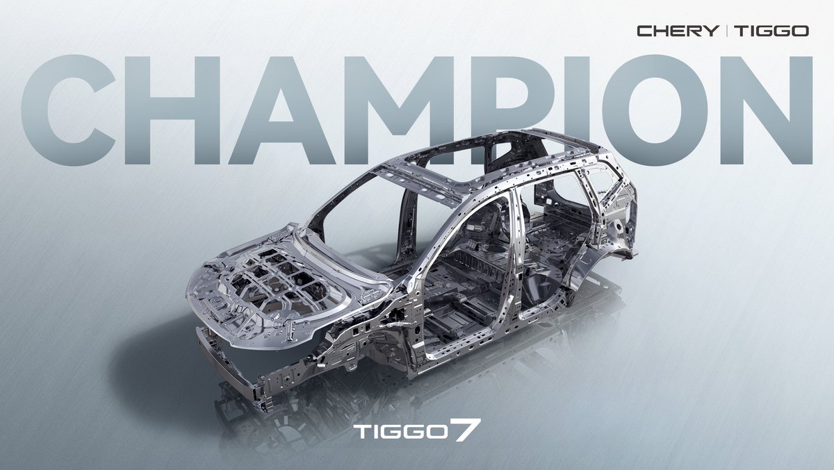 Take on the road with champion-grade performance! Our car's integrated ultra-high-strength cage-type body screams quality. Feel the rush—drive with confidence and style! #Chery #BeijingAutoShow #Tiggo7 #ChampionQuality #Durability #NewEnergyNewEcoNewEra #DriveWithChampion