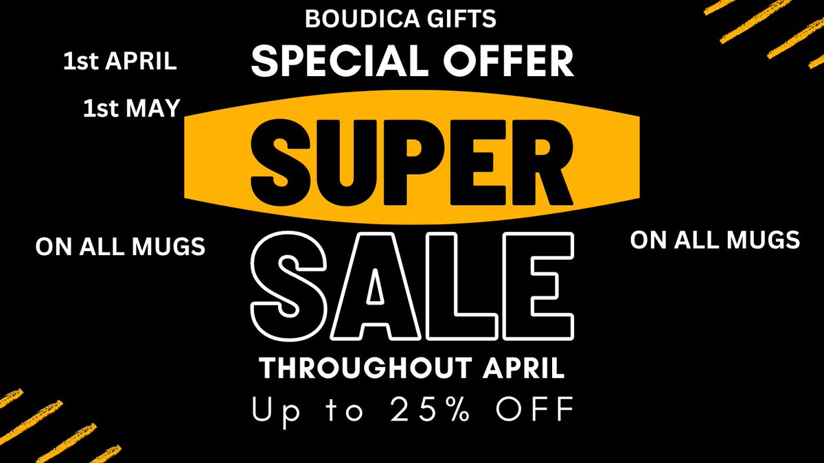 Boudica Gifts 25% Mug SALE Though out April tinyurl.com/ab94d2yy #girlboss #freelancelife #makersmovement #mompreneur #womeninbusiness #womeninleadership #womensupportingwomen #womenwithambition #workfromanywhere #hardworkpaysoff #femaleboss #femaleempowerement #womenpower