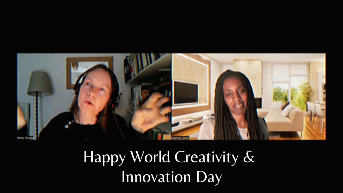 diamondminds2's tweet photo. Easimus and I are in full flow on our soon-to-be Playbook for Creatives! Yes, all about story and how it fuels our creative enterprise!

Happy World Creativity and Innovation Day! https://t.co/GJxDEUMnex