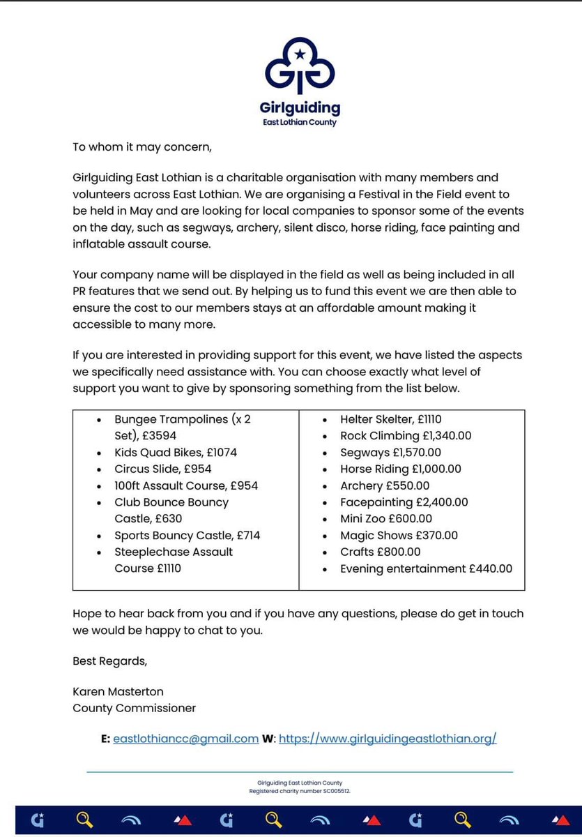 Last year we introduced festival in a field which was so successful we’re doing it all again this year, bigger and better.  If anyone would like to support this amazing event please get in touch 💙