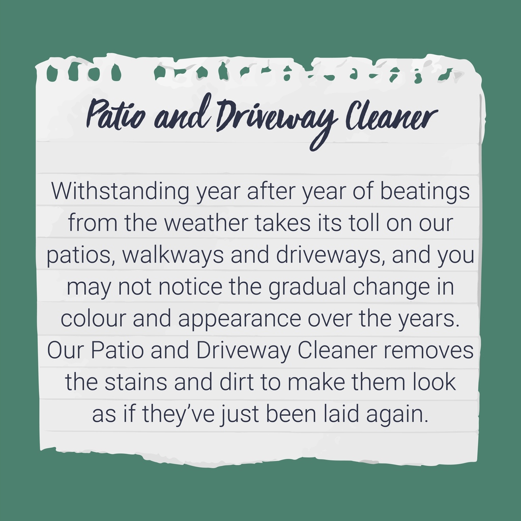 The weather gradually takes its toll on patios, walkways and driveways, and you may not notice the gradual change in colour and appearance over the years. By removing the stains and dirt that build up, you can restore them to their best🧽 Shop here - social.lakeland.co.uk/ugNtv