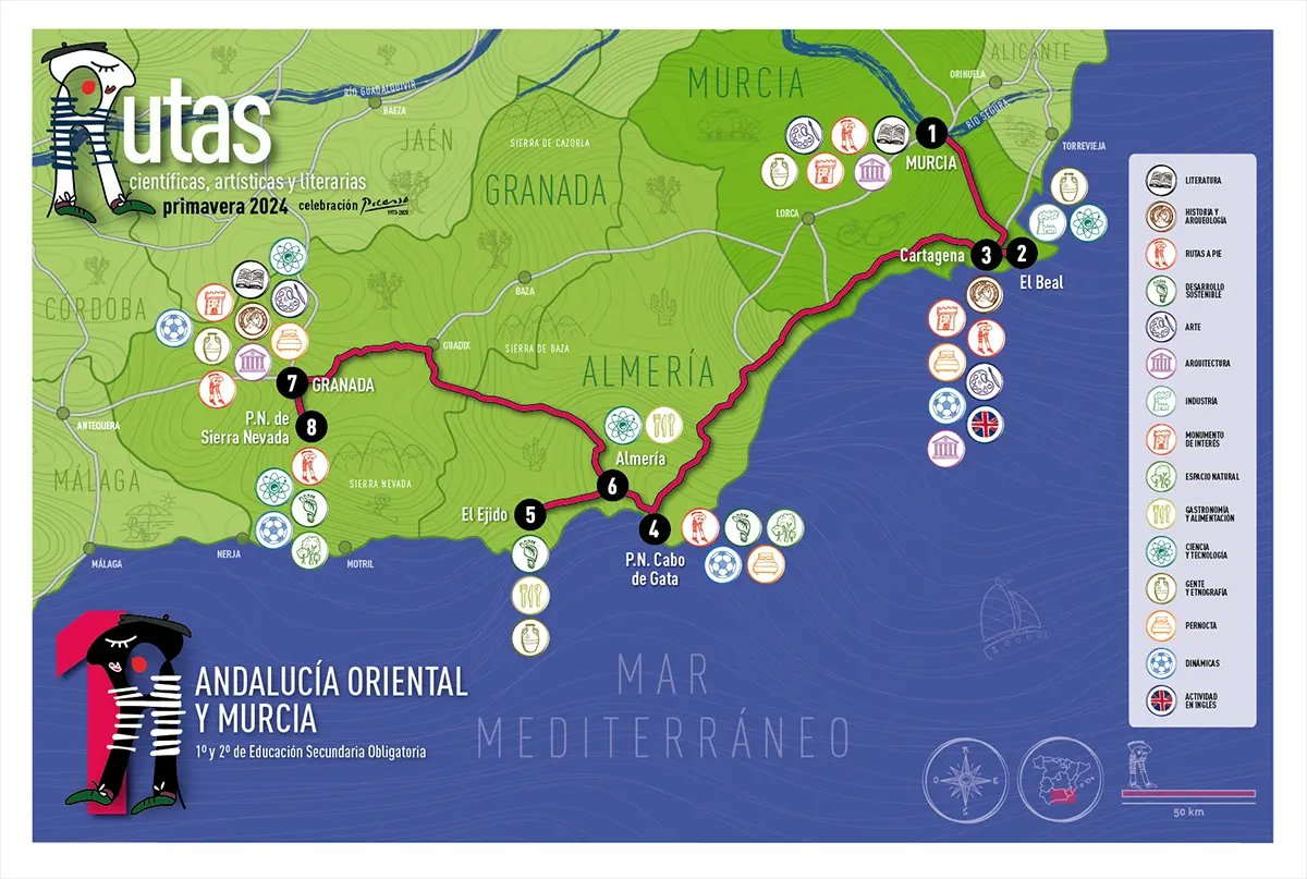 Fund_Flors's tweet photo. El alumnado de 2ESO parte hacia Cartagena con Rutas Rutas, Científicas, Artísticas y Literarias, un proyecto del @educaciongob Visitarán el interior y la costa de Andalucía oriental y Murcia.

#ADNFlors
#FundaciónFlors
#CalidadEducativa
#rutascal
#enstenim🫂🧡 
#nostenemos🫂🧡 https://t.co/vVW80Yzgz6