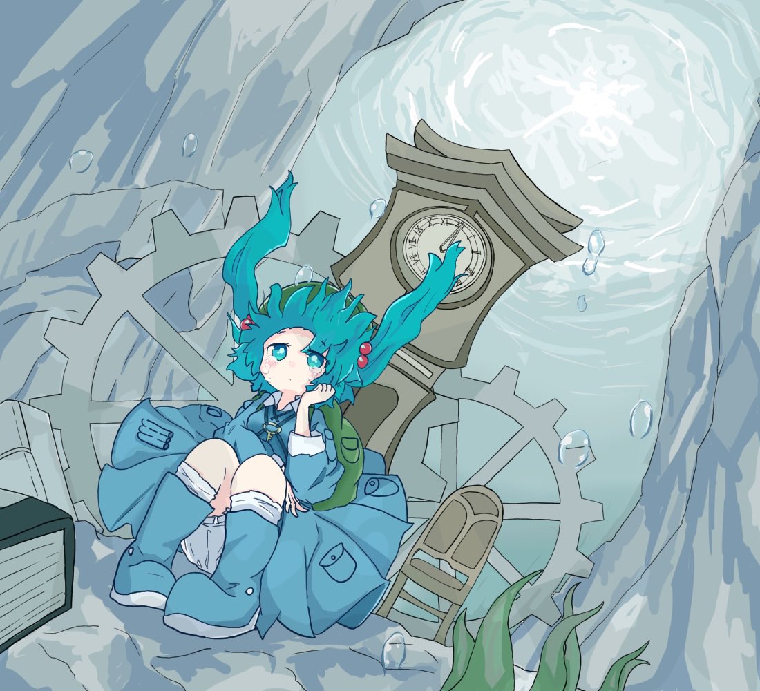 河城にとり 「 」|たったにのイラスト