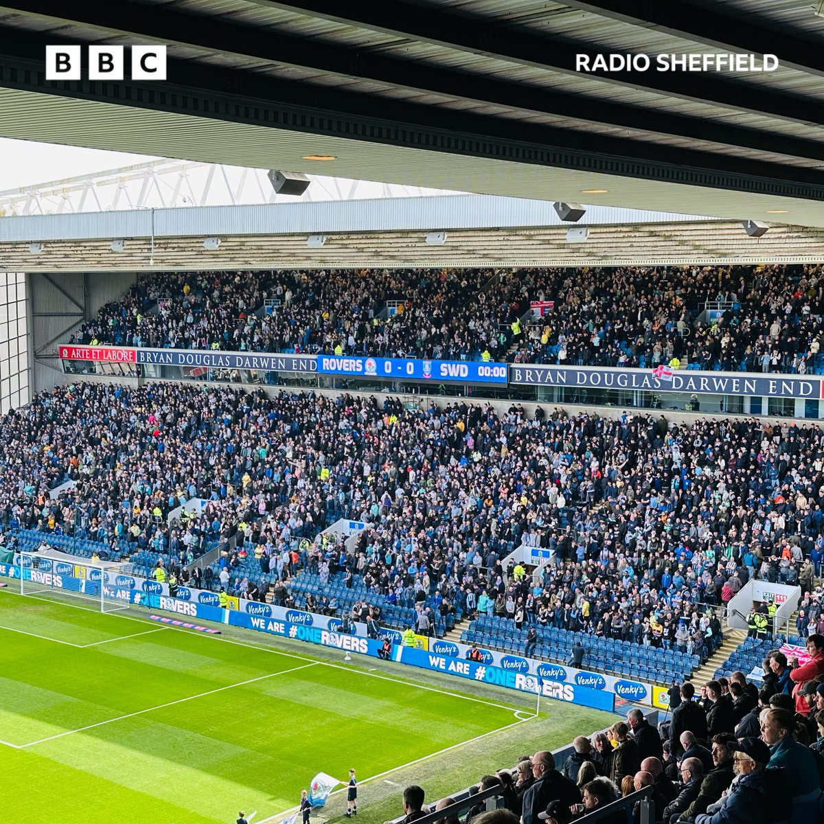 The 7000 Sheffield Wednesday fans at Ewood Park today #SWFC