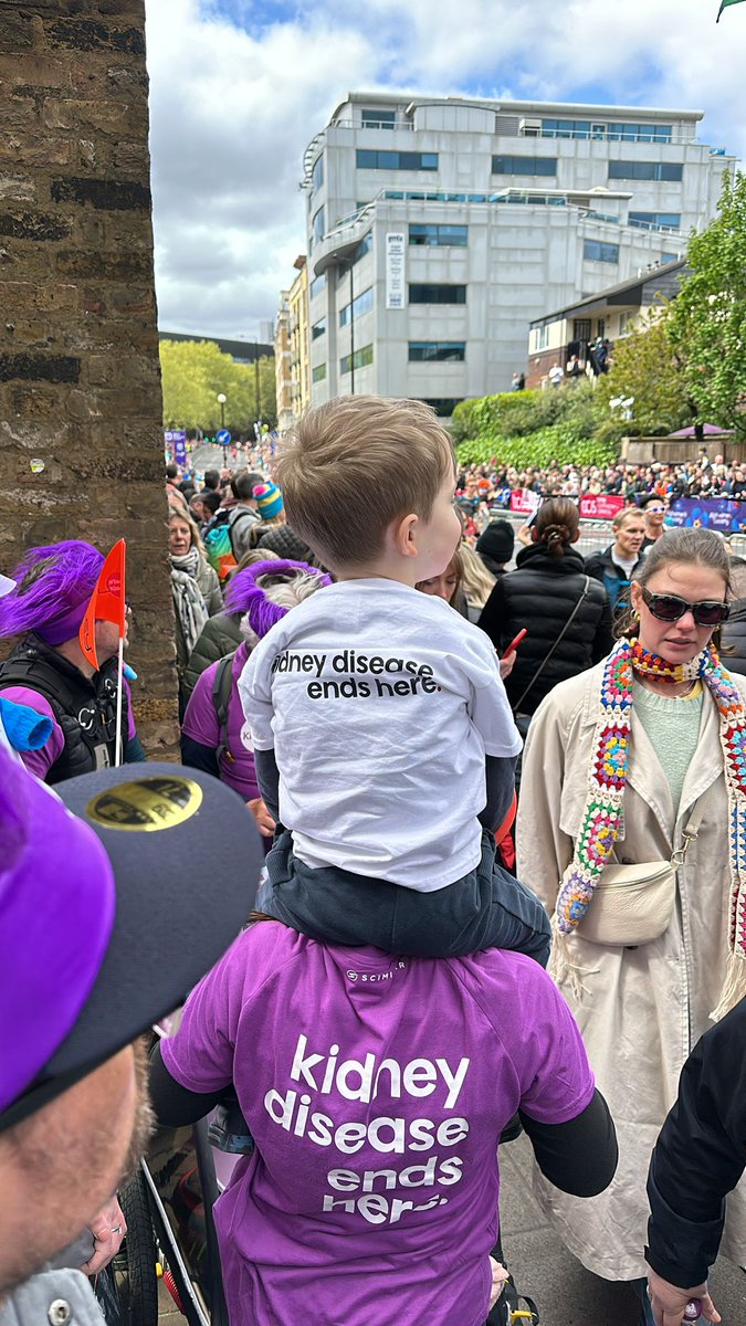 We have supporters of all ages 💜 #LondonMarathon #TeamKidney