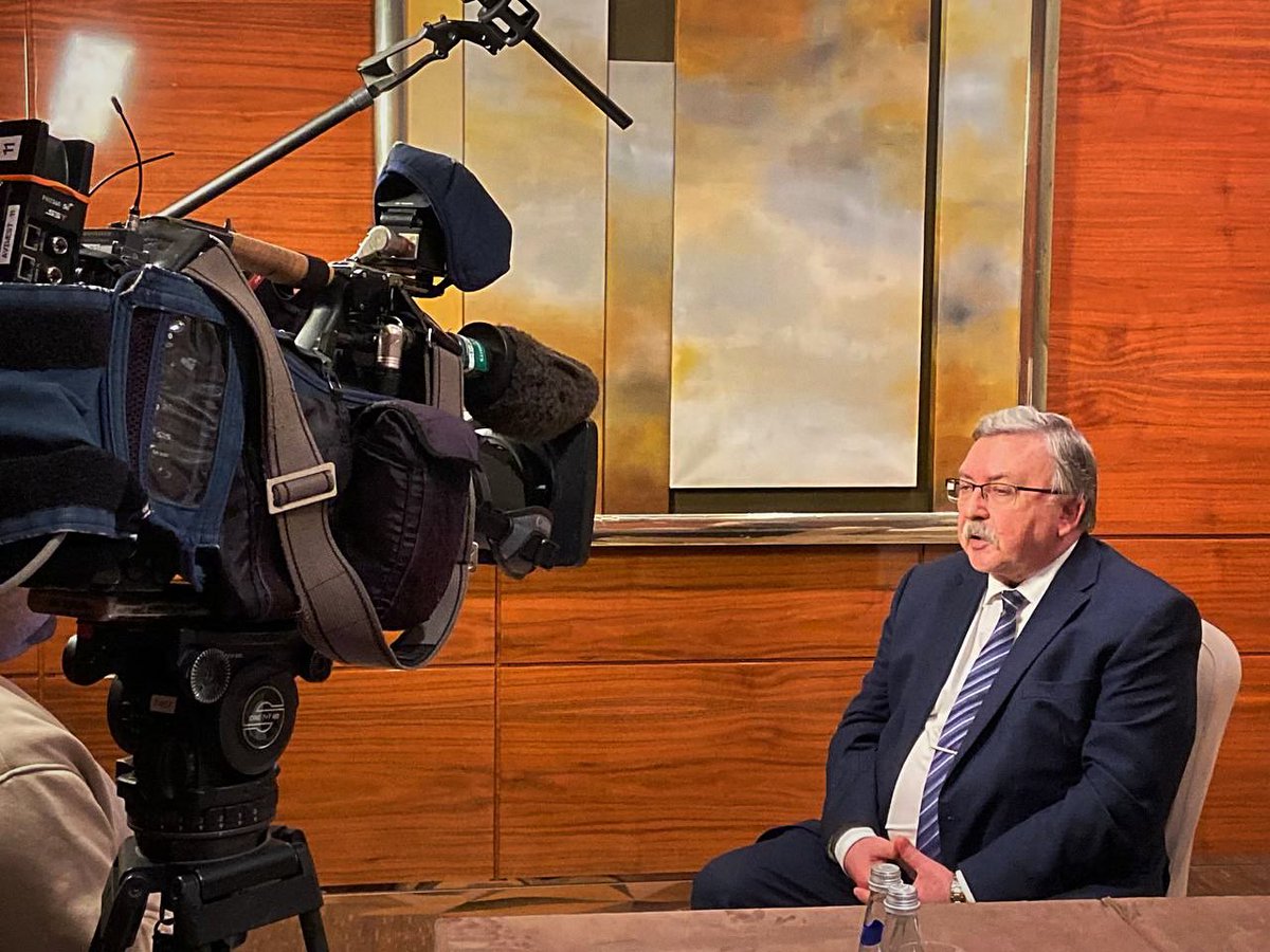 🇷🇺 Interview by @Amb_Ulyanov to «RT» (with English subtitles) ⚪️ Main topics: 🟢 Situation around the Zaporozhskaya NPP 🟢 Extraordinary session of the IAEA Board of Governors 🟢 Middle East 🔗 Watch in full: t.me/ViennaMissionR…