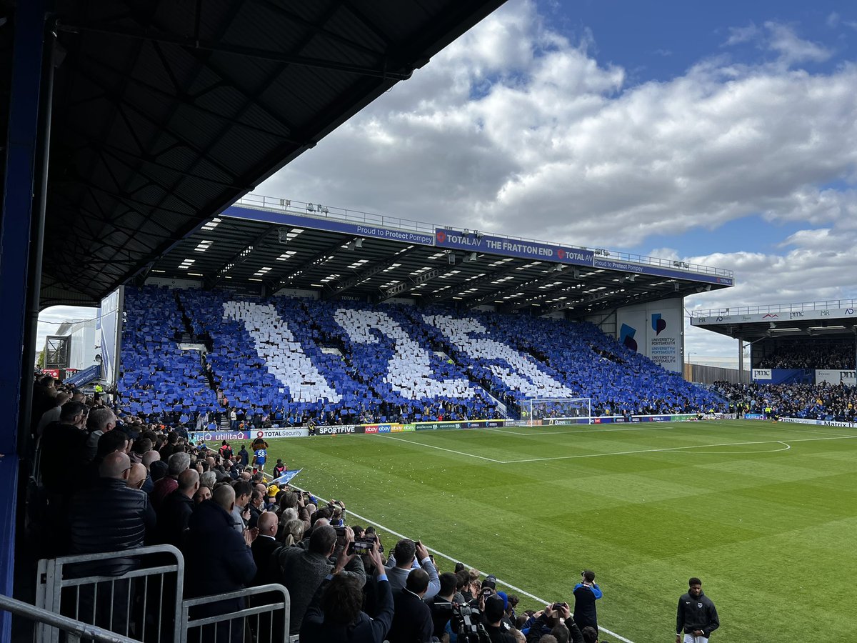 It was a good year for the club to say the least! Nice display by the supporters trust. Great trip over. Back Thursday. And then some much needed rest…. @Pompey