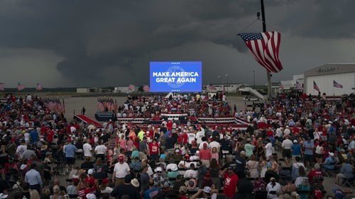 Looks like god canceled Criminal Defendant Trump’s crybaby whine fest last night. #Evangelicals