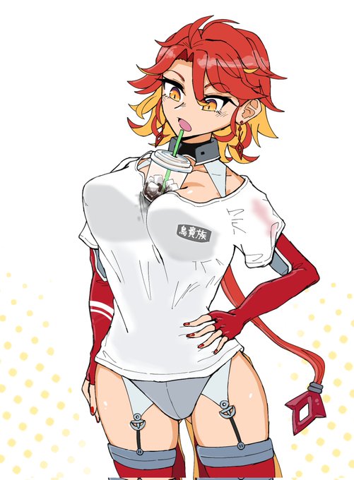 飲み物は手で持つ必要がない事を発見したフェニックス
#アズールレーン 