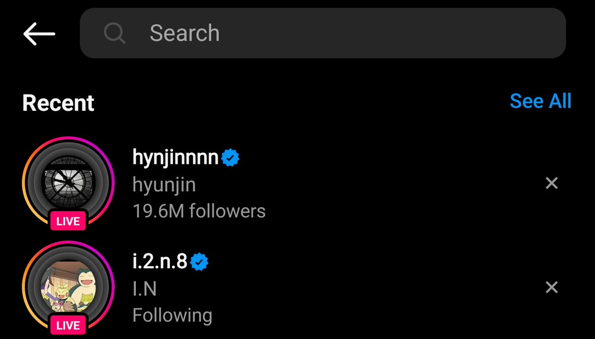 whenever a stray kids' member goes live, there's no notification.
but  instagram keeps sending me random notifications whenever they're not live and their accounts also look like this once again, when they're not live.
instagram fix your thing!!