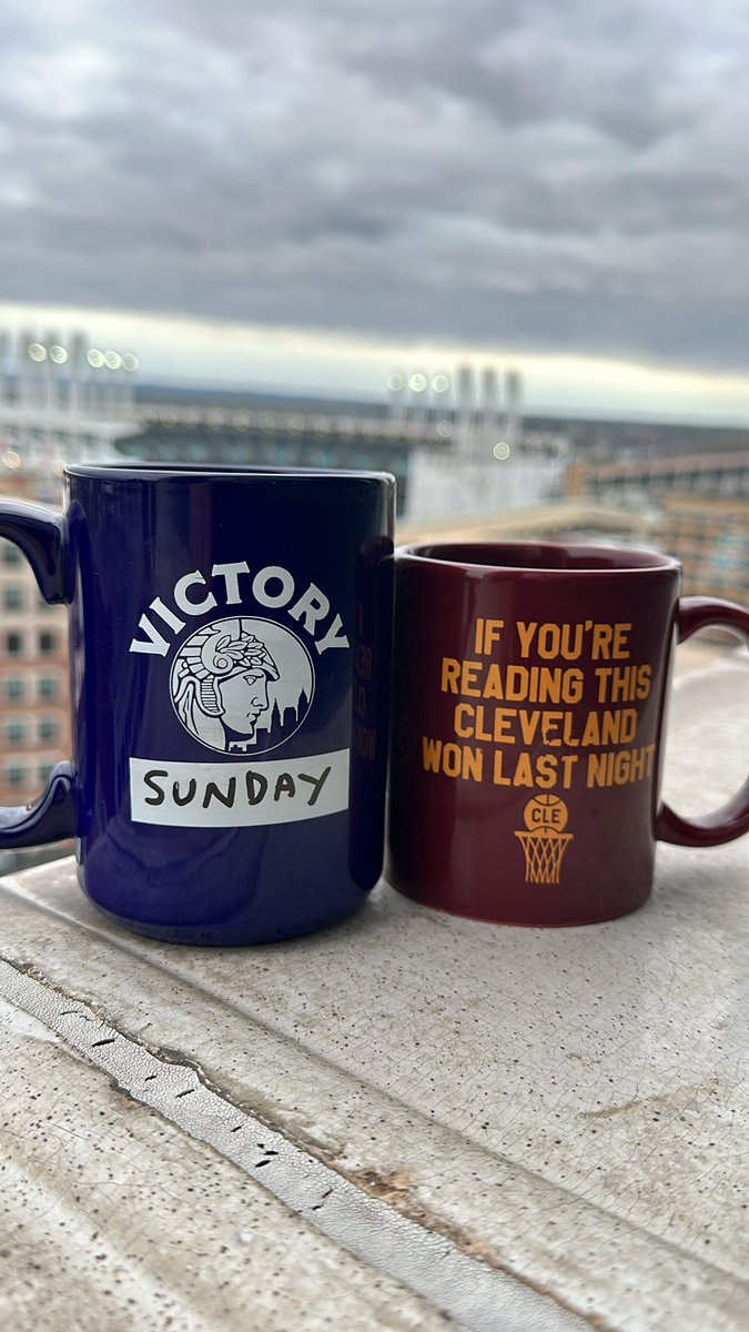 A very happy #VictorySunday to both the @cavs and the @CleGuardians !!! Now let’s finish the 🧹🧹🧹! #FORTHELAND #LetEmKnow @CLECLOTHINGCO