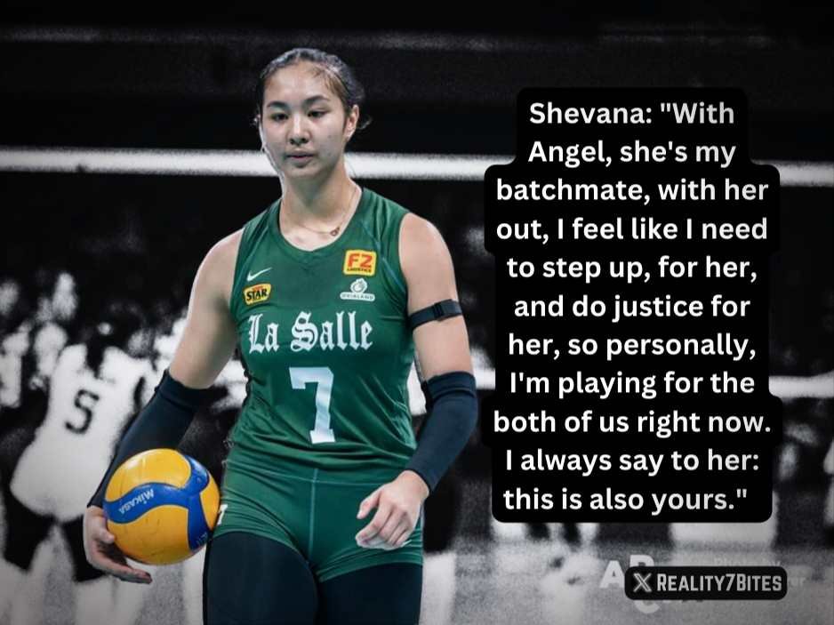 I mean,
If this is not genuine SISTERHOOD,
I don't know what is. 💚😭💚

👑 Shevana Laput on 👑 Angel Canino.
Nakakaiyak yun supporta nila sa isa't isa.
Kaya ako, LUMOT hanggang memetey.
Love you much DLSU LADY SPIKERS!!
Noon. Ngayon. Bukas.
ANIMO LA SALLE!!  🏹💚🏹