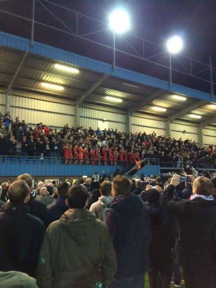 Awaydays23's tweet photo. ON THIS DAY 2016: Darlington celebrate winning the league at Whitby Town #DARLO https://t.co/wRoEW1Qvwc