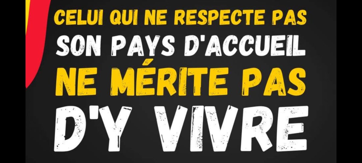 😱 LE RESPECT 
▶️ LE fondement & LA base indispensable pour toute personne souhaitant s'intégrer honnêtement dans nos sociétés occidentales !
#ChezNous 🇧🇪