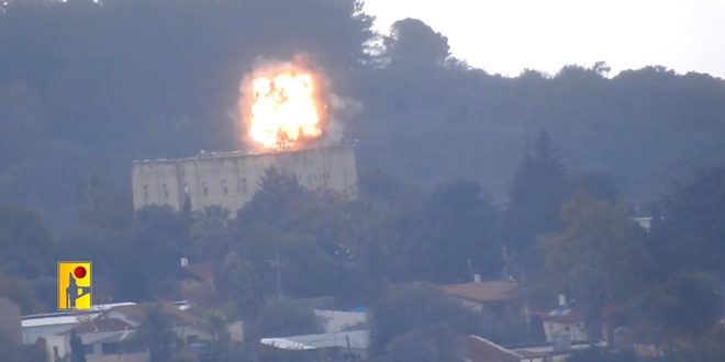 Resistencia Libanesa ataca edificio que aleberga a soldados israelíes