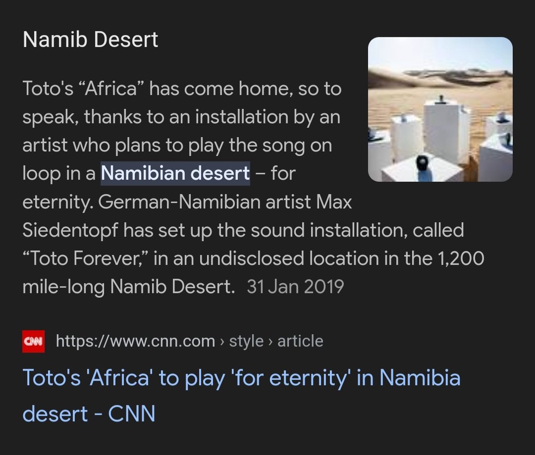 An incredible feat this would be.. Namibia, land of the brave about to be more interesting