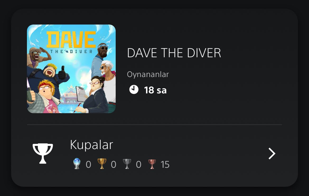 Dave the Diver'a bağımlı oldum.