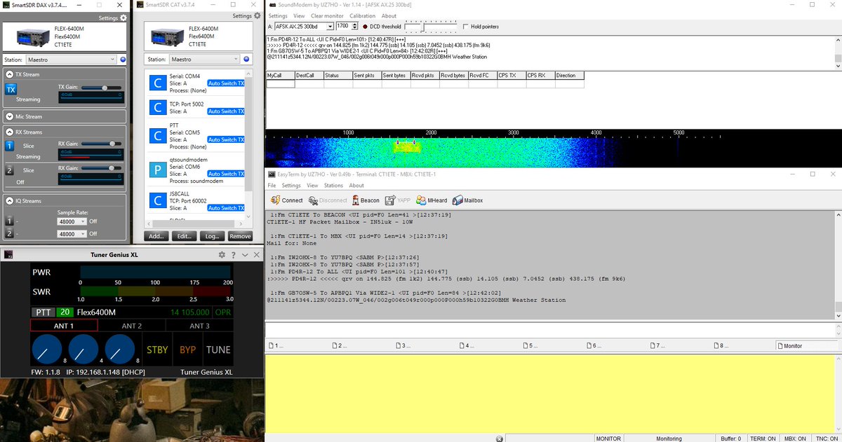 CT1ETE's tweet image. Enjoying HF Packet on #Network105 #packet #ax25 #hamr #hamradio