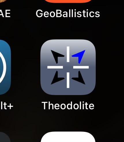 @allig8or_dundee @th3v0t4ry @Face_Almighty44 Sorry, not a real theodolite. It’s the name of the app. But it’s a pretty slick app for measuring slopes and grades. The mapping function is great for range estimation.