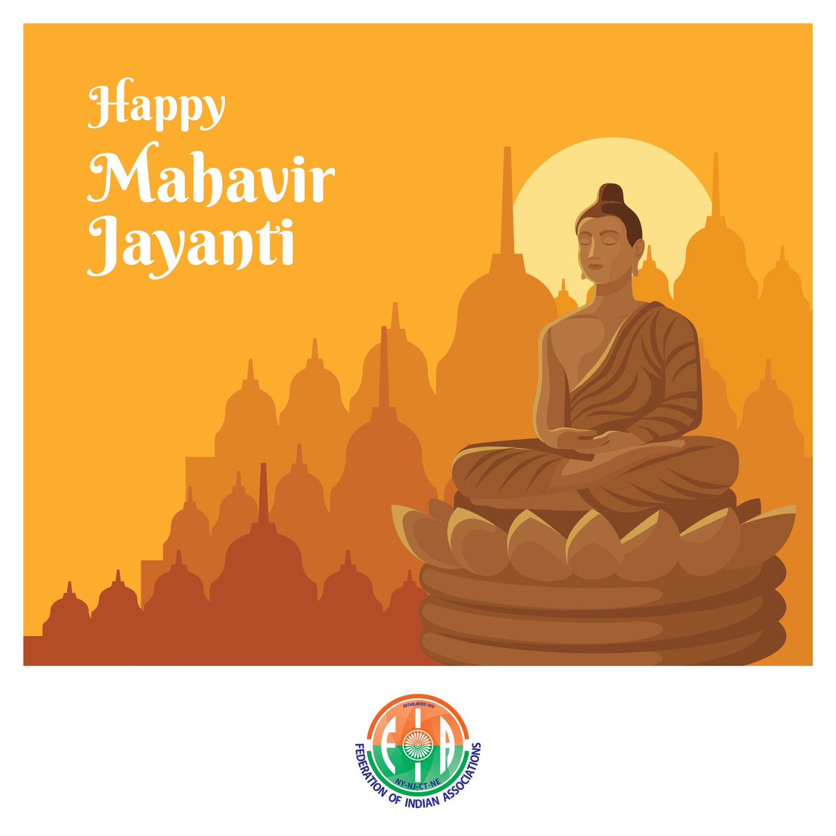 Wishing everyone a blessed Mahavir Jayanti filled with love, kindness, and spiritual growth #mahavirjyanti #mahavirjyanti2024 #fia #fianynjct