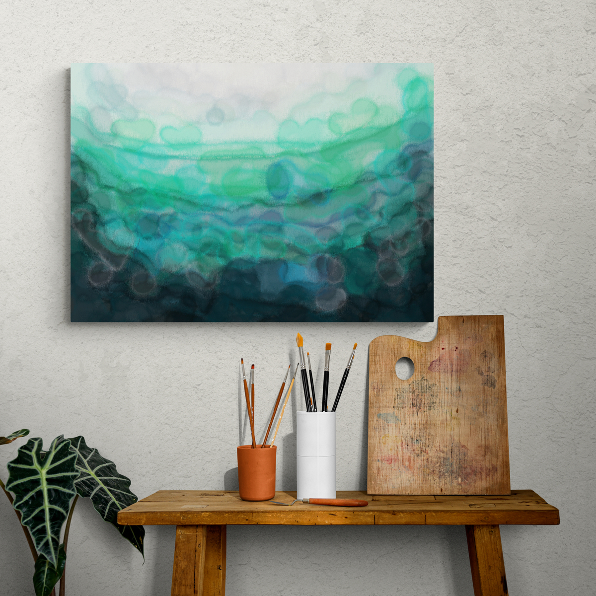 This Teal Serenity canvas print is soothing and meditative to look at.  Where would you hang it?   ☺️ 

Get yours here  👉  👉  👉  

#teal #watercolour #fluidart #minimalist #motion #canvasprint #canvasart #artwork #artist #abstractart tinyurl.com/2bm6abe8[...]