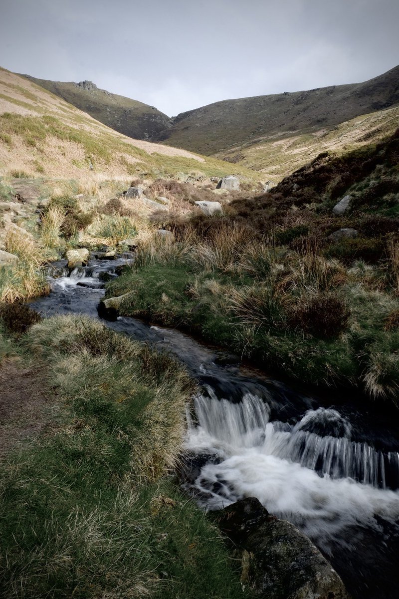 Crowden Brook, on the climb up Kinder Scout this morning