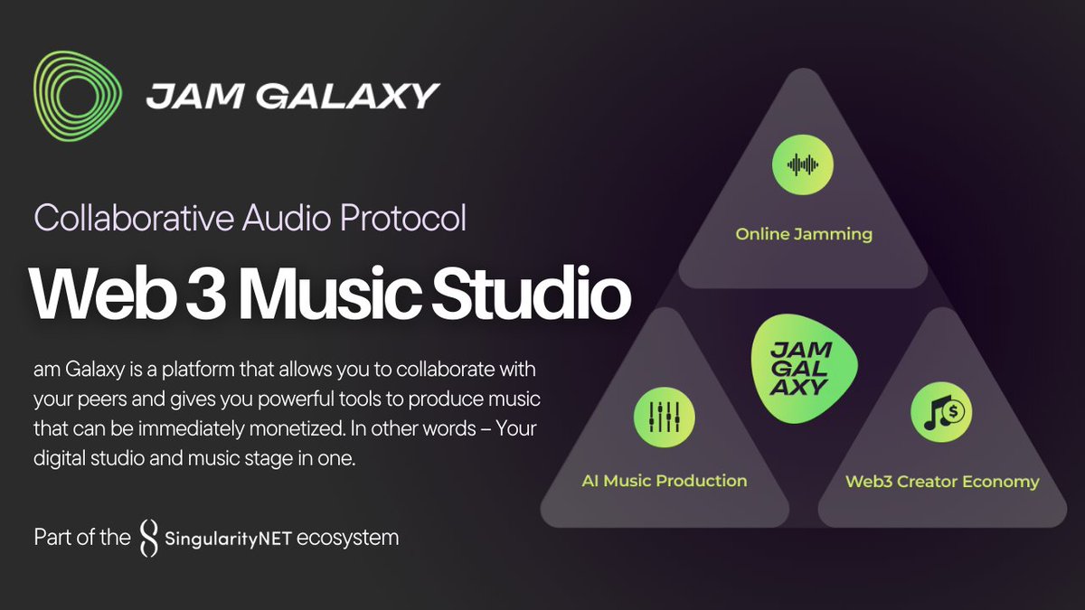 🎵 @TheJamGalaxy reimagines the role of AI in music, not as a replacement but as a creative ally. They are committed to empowering artists and fans alike, making music a more meaningful, deeply connected experience, and ensuring fair artist compensation.