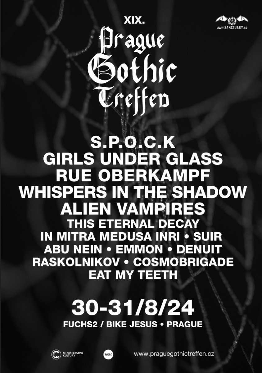 Another show announcement!

@WhispersShadow will be playing at the 19th edition of the Prague Gothic Treffen festival.

#whispersintheshadow 
#ghosts 
#solarlodge 
#praguegothictreffen 
#sanctuarycz 

© : @sanctuary_cz