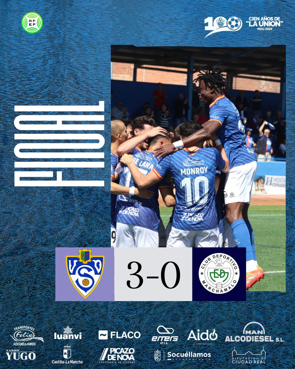 🏁 FINAL del partido en Socuéllamos. Un paso más.

⚽⚽ <a href="/ivan7hb/">Ivan Hujo Boa</a> 
⚽ Samu