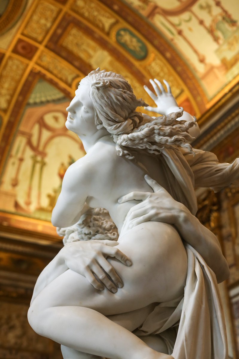 But instead of taking sculpture in new direction, Bernini took it to entirely new heights. Through sheer pious devotion, he did things with marble that even Michelangelo couldn't...