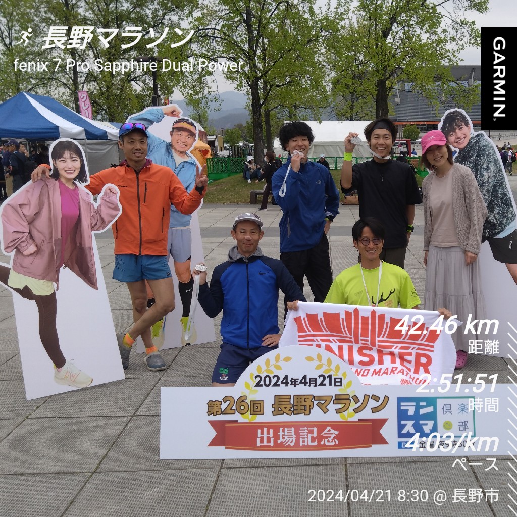 6te8cd's tweet photo. 長野マラソン、連続サブエガならず…　またもや、宿題を出されてしまった😅
フルマラソンは奥が深い…　心技体が揃わないと、やっぱり好タイムは出ないなぁ。

　#garmin #beatyesterday https://t.co/epvFk5qmOu